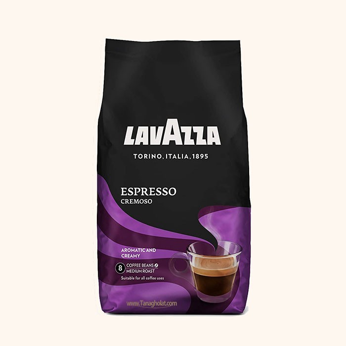 دانه قهوه اسپرسو لاوازا ایتالیانو کرموسو 1 کیلوگرم