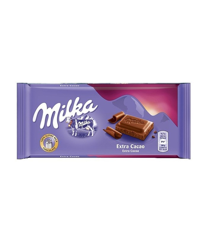 MILKA شکلات شیری اکسترا کاکائو 100 گرمی میلکا