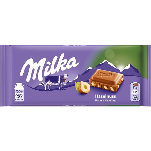 تابلت شکلات میلکا با مغز فندق ا Milka - Alune Hazelnuts