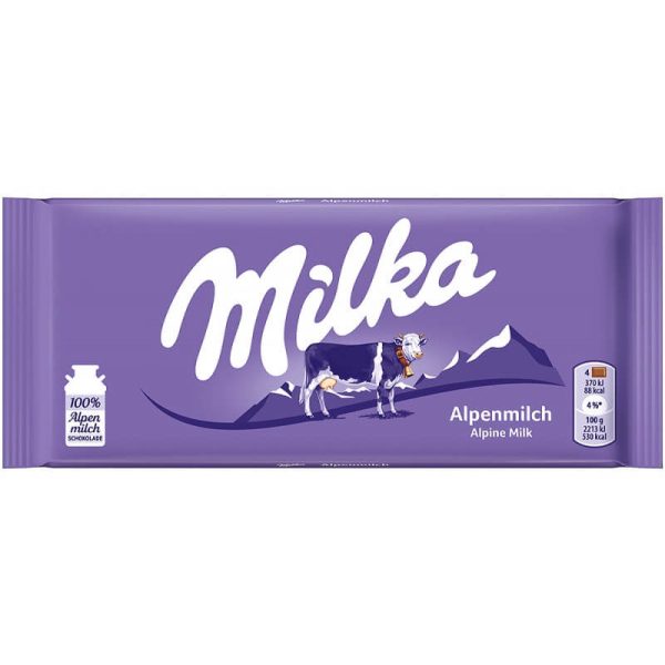 شکلات شیری میلکا 100 گرمی Milka