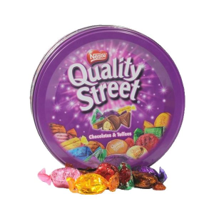 شکلات پذیرایی مخلوط کوالیتی استریت QUALITY STREET قوطی ۴۸۰ گرم