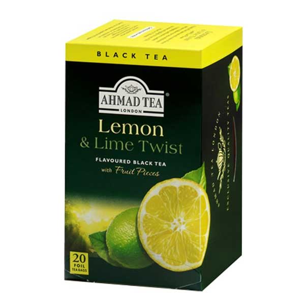 بسته چای کیسه ای احمد مدل Lemon And Lime Twist