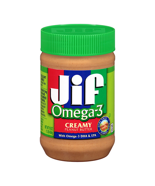 تصویر کره بادام زمینی جیف jif مدل Omega-3 ا peanut butter Jif peanut butter Jif